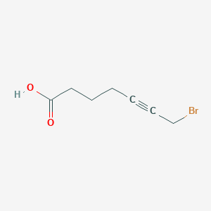 molecular formula C7H9BrO2 B8416889 7-Bromo-5-heptynoic acid 