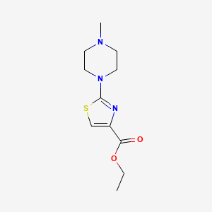 molecular formula C11H17N3O2S B8416900 Ethyl 2-(4-methyl-1-piperazinyl)-thiazole-4-carboxylate 