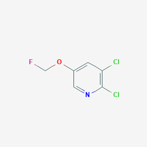 molecular formula C6H4Cl2FNO B8416928 2,3-Dichloro-5-fluoromethoxy-pyridine 