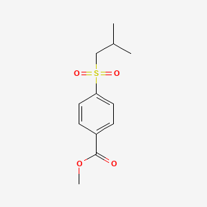 molecular formula C12H16O4S B8416936 Methyl 4-isobutylsulfonylbenzoate 
