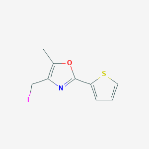 4-Iodomethyl-5-methyl-2-thiophen-2-yloxazole