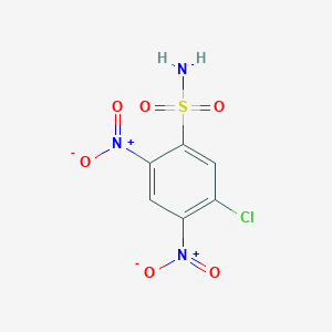molecular formula C6H4ClN3O6S B8416969 5-Chloro-2,4-dinitrobenzenesulfonamide CAS No. 3013-87-4