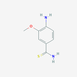 molecular formula C8H10N2OS B8416985 4-Amino-3-methoxy-thiobenzamide 