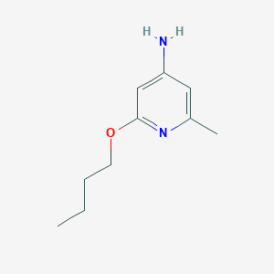 molecular formula C10H16N2O B8416989 2-Butoxy-6-methylpyridin-4-amine 