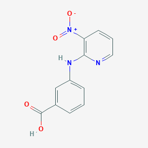 molecular formula C12H9N3O4 B8417010 3-[(3-Nitropyridin-2-yl)amino]benzoic acid 