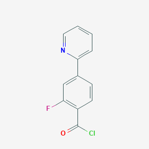2-Fluoro-4-(pyridin-2-yl)benzoyl chloride