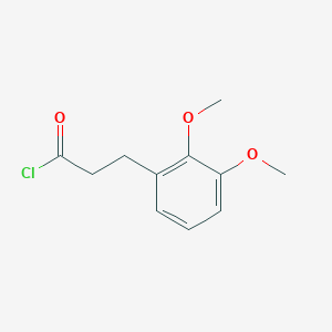 molecular formula C11H13ClO3 B8417027 2,3-Dimethoxyphenylpropionylchloride 