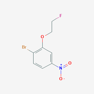 molecular formula C8H7BrFNO3 B8417073 1-Bromo-2-(2-fluoroethoxy)-4-nitrobenzene 