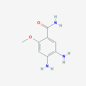 molecular formula C8H11N3O2 B8417081 4,5-Diamino-2-methoxybenzamide 