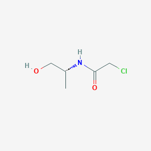 molecular formula C5H10ClNO2 B8417110 2-chloro-N-((R)-2-hydroxy-1-methyl-ethyl)-acetamide 