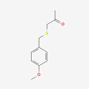 molecular formula C11H14O2S B8417227 (4-Methoxy-benzyl) acetonyl sulfide 