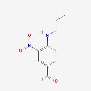 molecular formula C10H12N2O3 B8417242 3-Nitro-4-(propylamino)benzaldehyde 