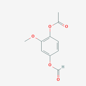 molecular formula C10H10O5 B8417280 4-(Formyloxy)-2-methoxyphenyl acetate 