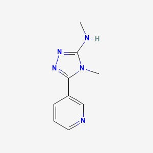 N,4-dimethyl-5-pyridin-3-yl-4H-1,2,4-triazol-3-amine