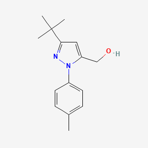 molecular formula C15H20N2O B8417298 (5-Tert-butyl-2-p-tolyl-2h-pyrazol-3-yl)-methanol 