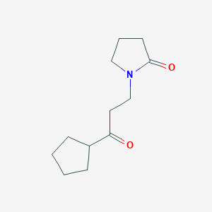 1-(3-Cyclopentyl-3-oxo-propyl)-pyrrolidin-2-one