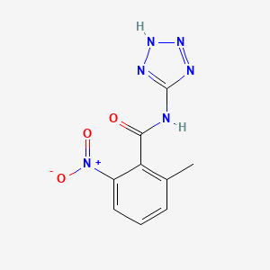 molecular formula C9H8N6O3 B8417324 2-methyl-6-nitro-N-(1H-tetrazol-5-yl)benzamide 