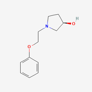 molecular formula C12H17NO2 B8417354 (3R)-1-(2-phenoxyethyl)pyrrolidin-3-ol 