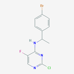 (+/-)-N4-[1-(4-bromophenyl)ethyl]-2-chloro-5-fluoro-4-pyrimidineamine
