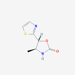 molecular formula C7H8N2O2S B8417379 (4S,5R)-4-Methyl-5-(thiazol-2-yl)oxazolidin-2-one 