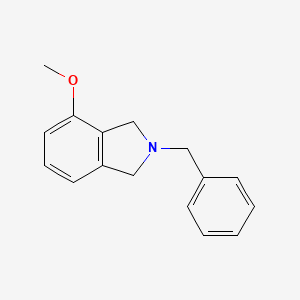 molecular formula C16H17NO B8417387 2-Benzyl-4-methoxyisoindoline CAS No. 127168-74-5