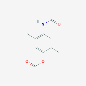 molecular formula C12H15NO3 B8417441 4-(Acetylamino)-2,5-dimethylphenyl acetate 