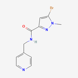 5-Bromo-l-methyl-1H-pyrazole-3-carboxylic acid(pyridin-4-ylmethyl)-amide