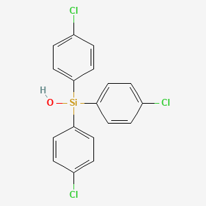 molecular formula C18H13Cl3OSi B8417455 Tris(4-chlorophenyl)silanol CAS No. 18373-61-0