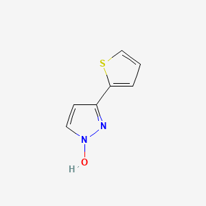 molecular formula C7H6N2OS B8417491 1-Hydroxy-3-(2-thienyl)pyrazole 