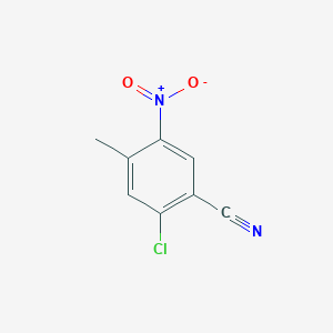 molecular formula C8H5ClN2O2 B8417509 2-Chloro-4-methyl-5-nitrobenzonitrile 