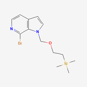 molecular formula C13H19BrN2OSi B8417517 7-bromo-1-((2-(trimethylsilyl)ethoxy)methyl)-1H-pyrrolo[2,3-c]pyridine 