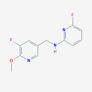 molecular formula C12H11F2N3O B8417522 (5-Fluoro-6-methoxy-pyridin-3-ylmethyl)-(6-fluoro-pyridin-2-yl)-amine 