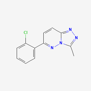 molecular formula C12H9ClN4 B8417528 3-Methyl-6-(o-chlorophenyl)-1,2,4-triazolo-[4,3-b]pyridazine CAS No. 66549-16-4