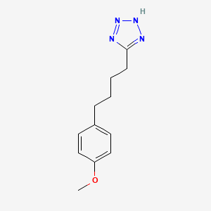 molecular formula C12H16N4O B8417534 5-(4-(4-Methoxy-phenyl)-butyl)-2H-tetrazole 
