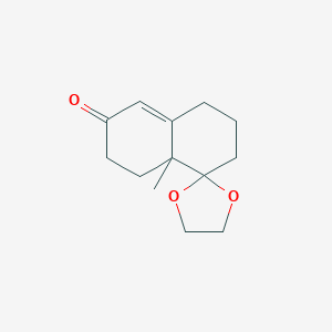 molecular formula C13H18O3 B8417554 5,5-(Ethylenedioxy)-4a-methyl-2,3,4,4a,5,6,7,8-octahydronaphtalen-2-one 