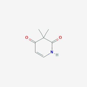 molecular formula C7H9NO2 B8417559 3,3-dimethylpyridine-2,4(1H,3H)-dione 