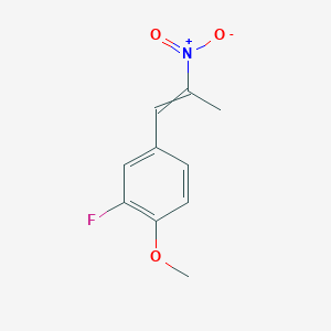 molecular formula C10H10FNO3 B8417597 1-(3-Fluoro-4-methoxyphenyl)-2-nitroprop-1-ene 