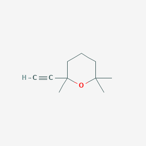 molecular formula C10H16O B084176 2-Ethynyltetrahydro-2,6,6-trimethyl-2H-pyran CAS No. 13837-60-0