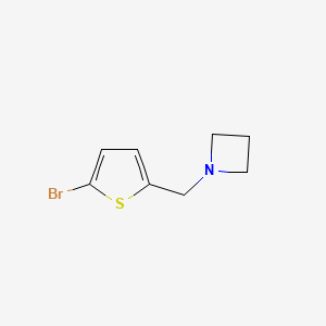 molecular formula C8H10BrNS B8417600 1-[(5-Bromo-2-thienyl)methyl]azetidine 