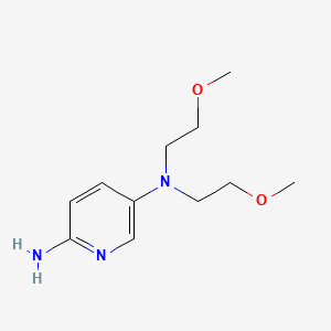 molecular formula C11H19N3O2 B8417610 N5,N5-Bis-(2-methoxy-ethyl)-pyridine-2,5-diamine 