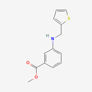 molecular formula C13H13NO2S B8417653 3-[(Thiophen-2-ylmethyl)-amino]-benzoic acid methyl ester 