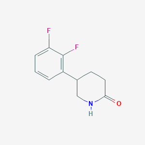 molecular formula C11H11F2NO B8417658 5-(2,3-Difluorophenyl)piperidin-2-one 