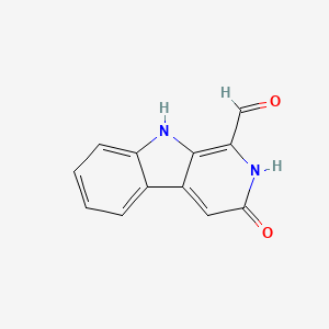 molecular formula C12H8N2O2 B8417677 1-Formyl-3-Hydroxy-9H-Pyrido[3,4-b]Indole 