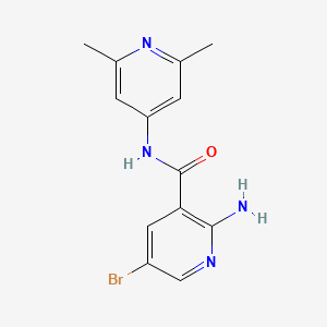 molecular formula C13H13BrN4O B8417746 2-Amino-5-bromo-N-(2,6-dimethyl-pyridin-4-yl)-nicotinamide 