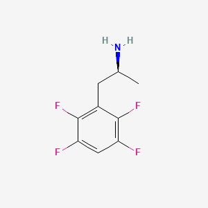 molecular formula C9H9F4N B8417767 (2S)-1-(2,3,5,6-Tetrafluorophenyl)propan-2-amine 