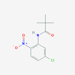 molecular formula C11H13ClN2O3 B8417797 N-(5-Chloro-2-nitropheny)-2,2-dimethylpropanamide 