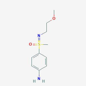molecular formula C10H16N2O2S B8417884 (RS)-S-(4-aminophenyl)-N-(2-methoxy-ethyl)-S-methylsulfoximide 