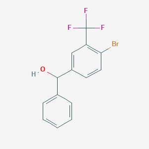 (4-Bromo-3-(trifluoromethyl)phenyl)(phenyl)methanol