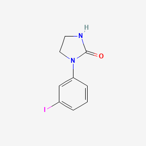 molecular formula C9H9IN2O B8417892 1-(3-Iodophenyl)imidazolidin-2-one 