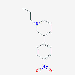 3-(4-Nitro-phenyl)-1-propyl-piperidine